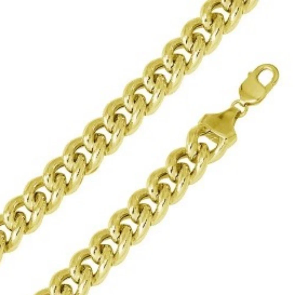 14mm Hollow Curb Chain Bracelet 9